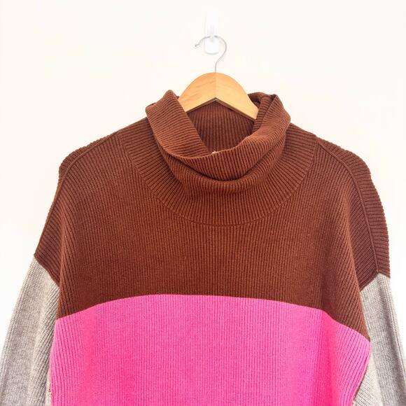 Free People Softly Structured Colorblock Sweater in Candy Pop - Picture 7 of 12